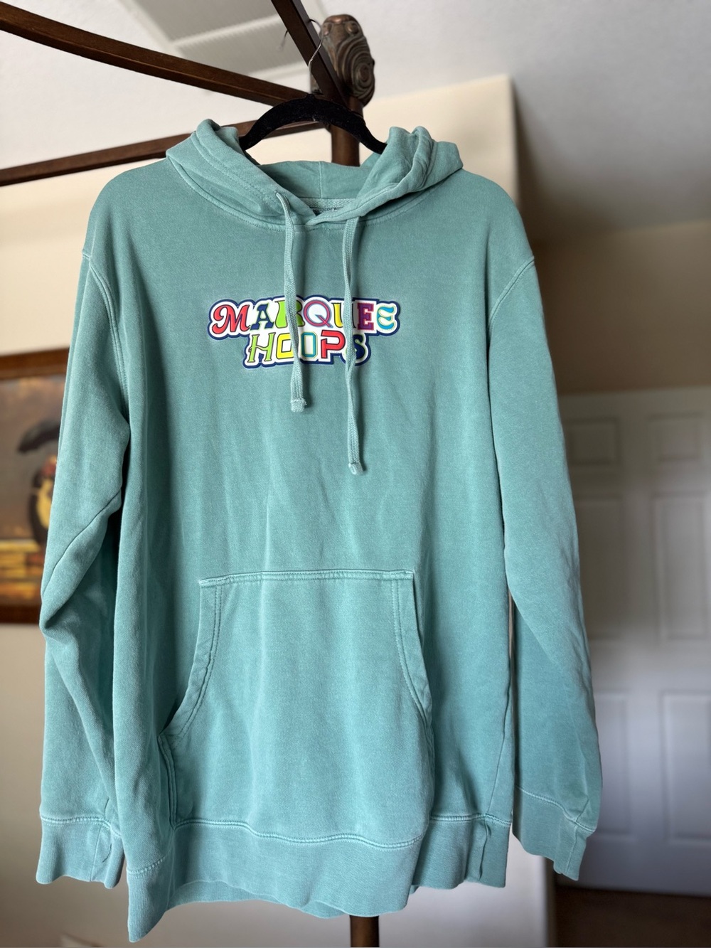 Marquee Hoops Seafoam Green Hoodie Sweatshirt